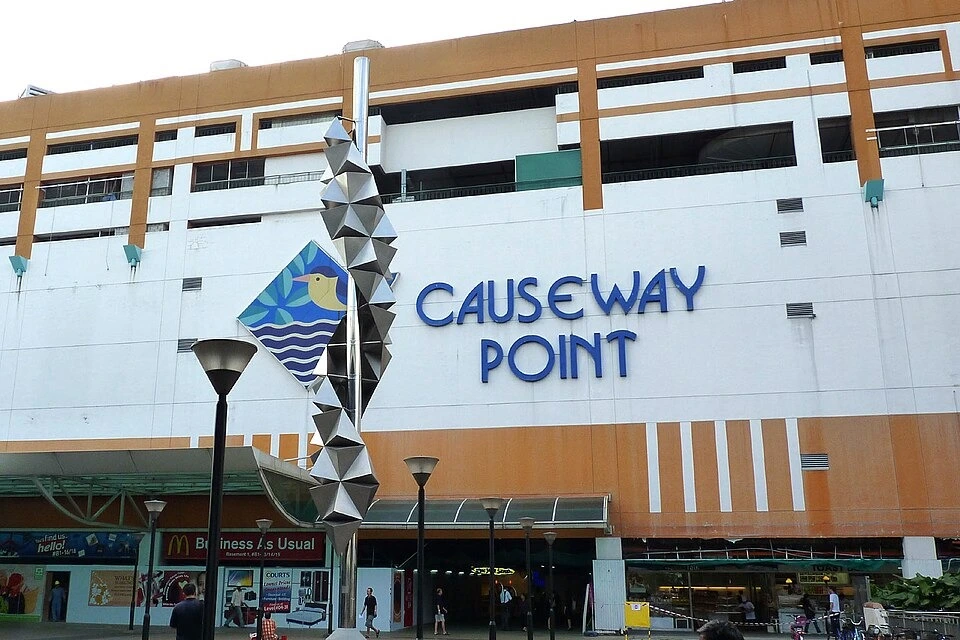 Causeway Point Shopping Mall in Woodlands — major retail and lifestyle destination near Woodlands Drive EC